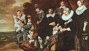 Frans Hals A Family Group in a Landscape oil on canvas